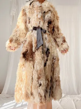 1970s Rare Sheared Curly Lamb Coat - M