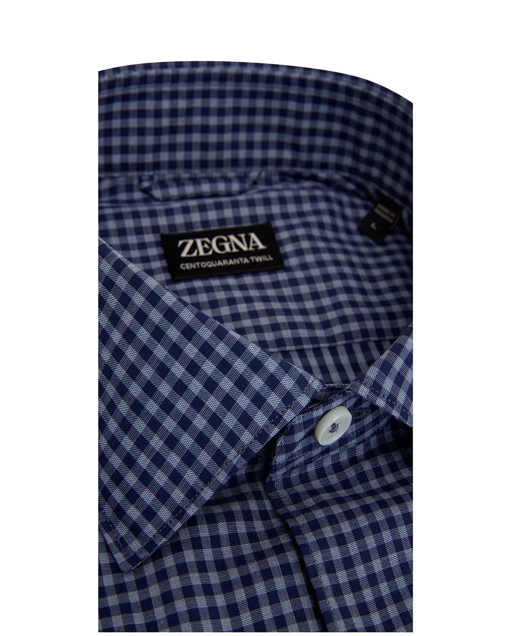 Blue and Navy Check Sport Shirt