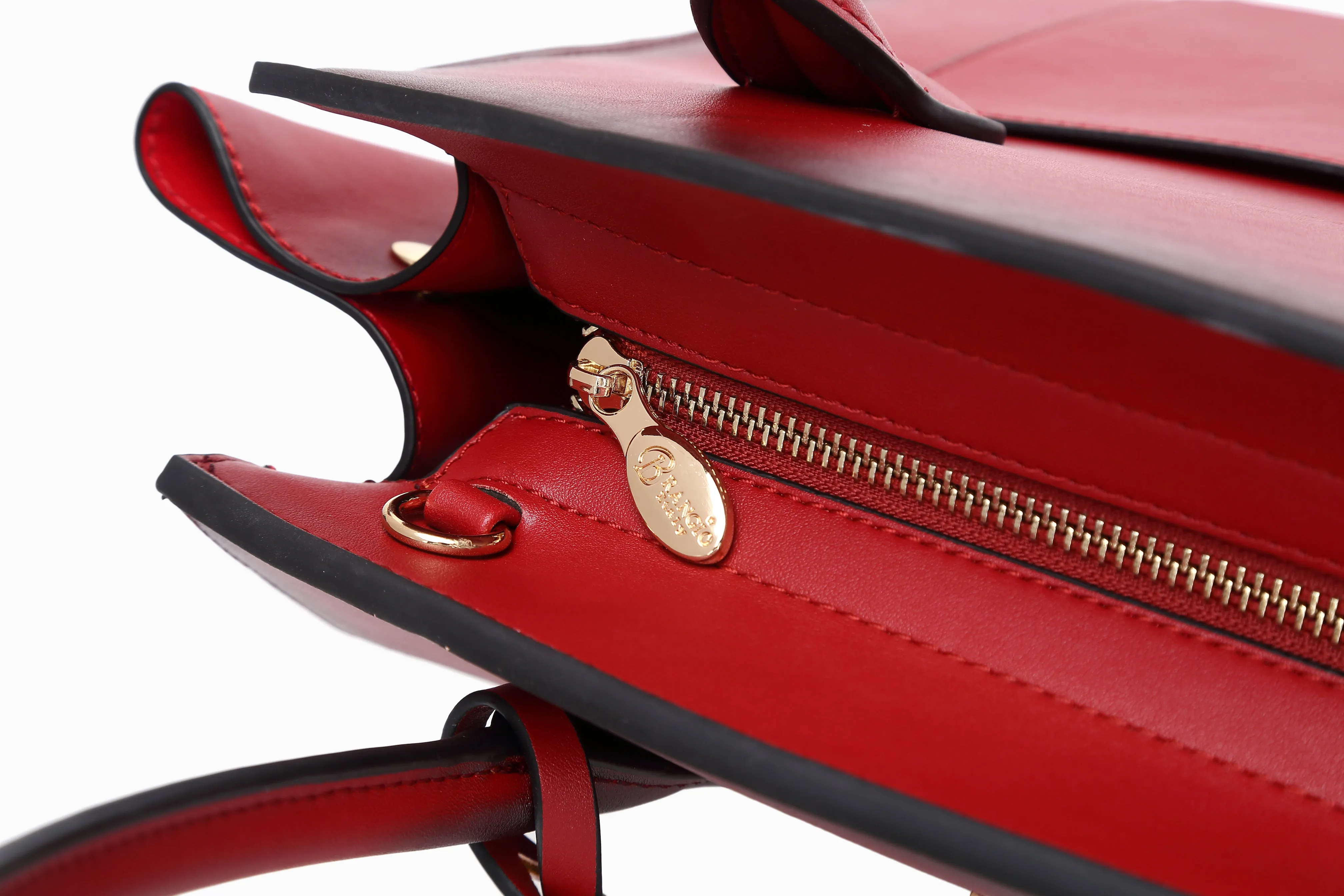 Brangio Ostrich-Embossed Handbag