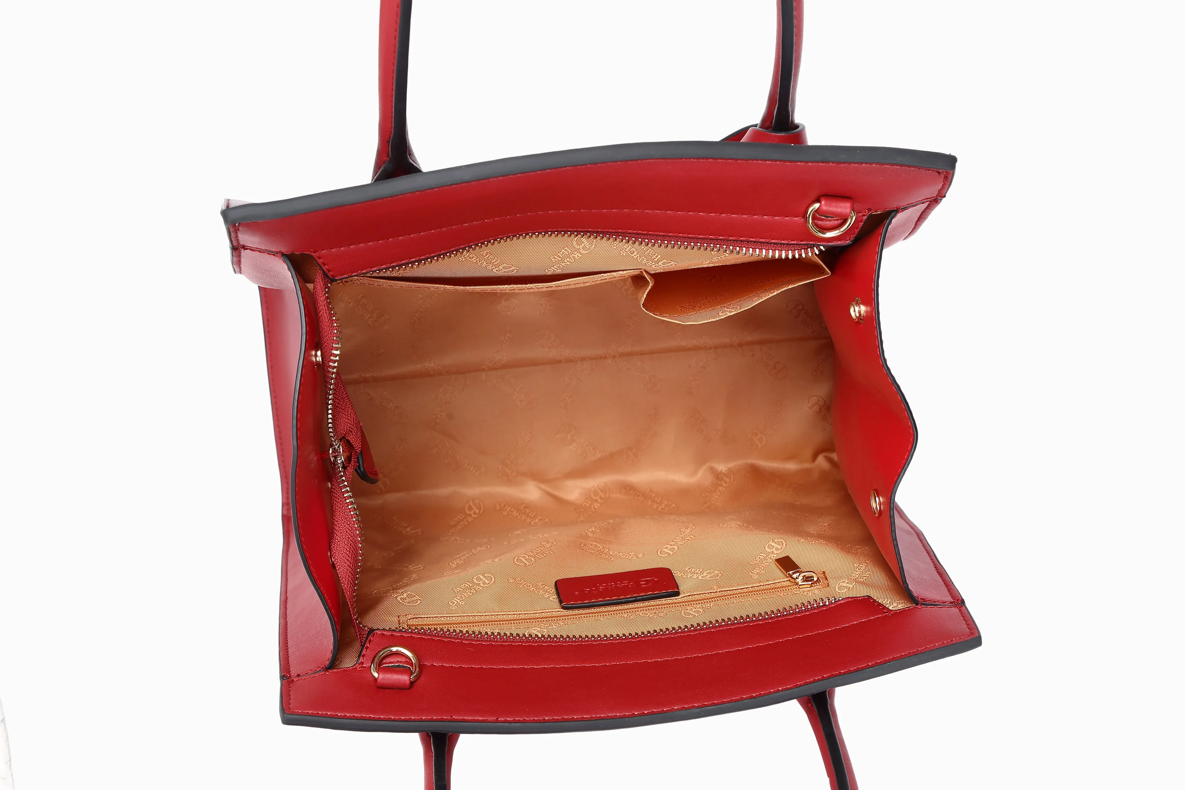 Brangio Ostrich-Embossed Handbag