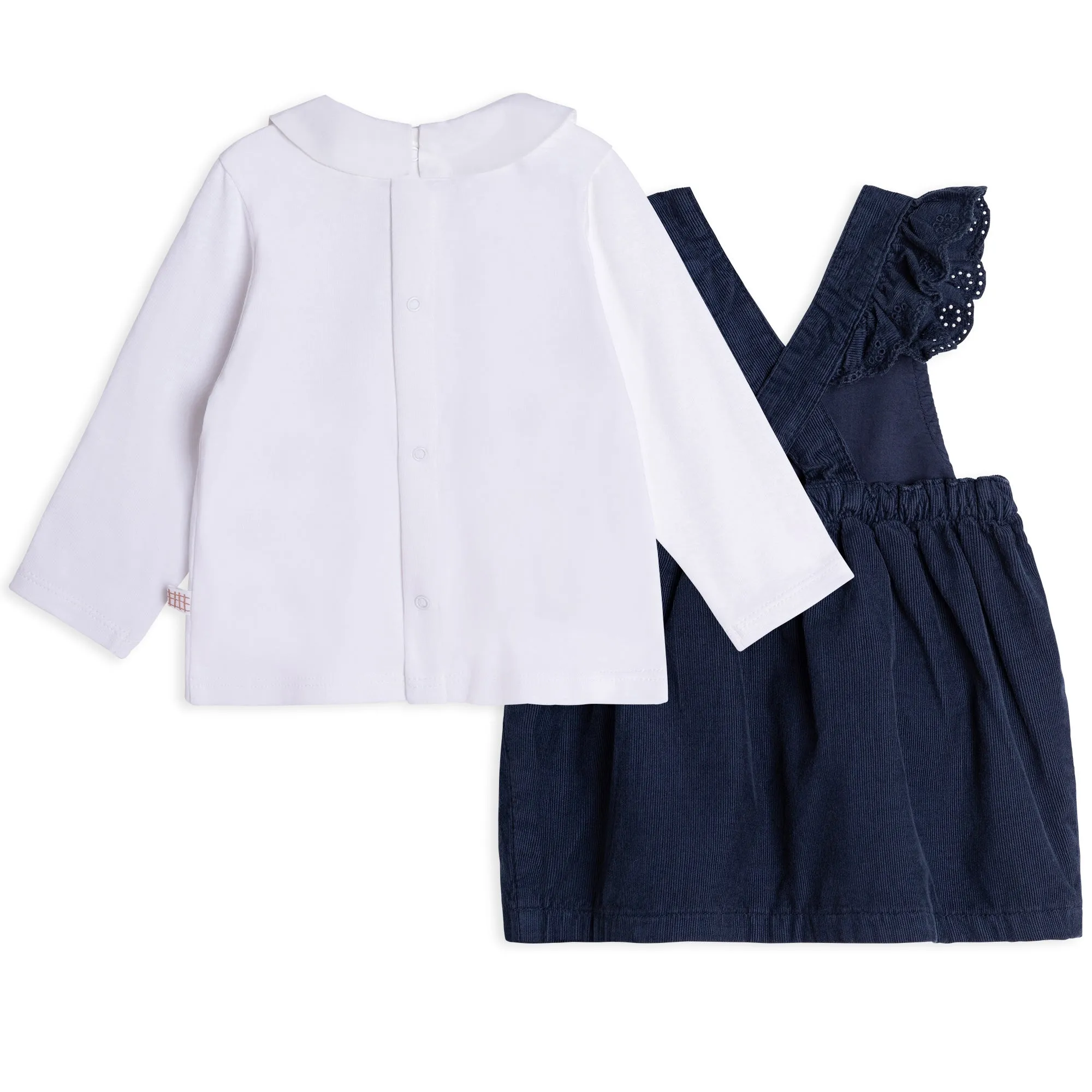 Carrément Beau Dress And T-Shirt Set Fall 2 Navy White