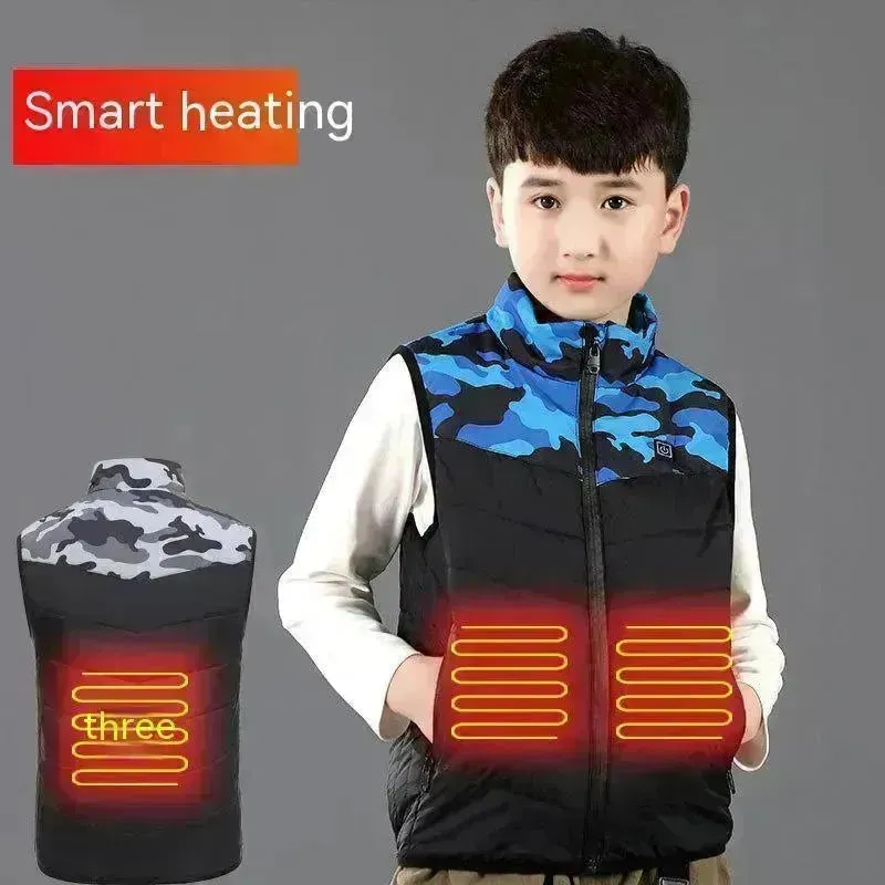 Children Thermal Winter Vest Jacket Outwear Boy Girl Kids