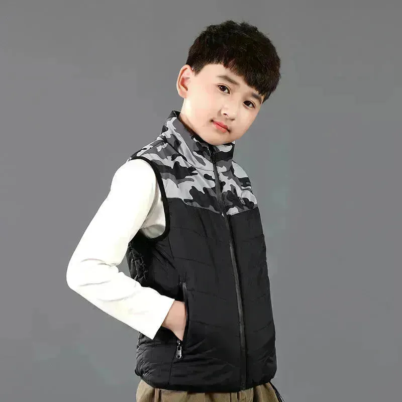 Children Thermal Winter Vest Jacket Outwear Boy Girl Kids