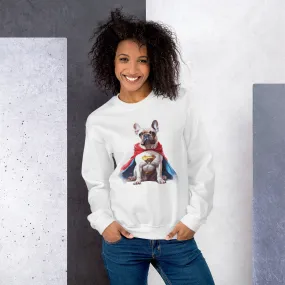 Cuddly Frenchie Unisex Sweatshirt - Ideal Fashion Statement & Gift for Dog Lovers