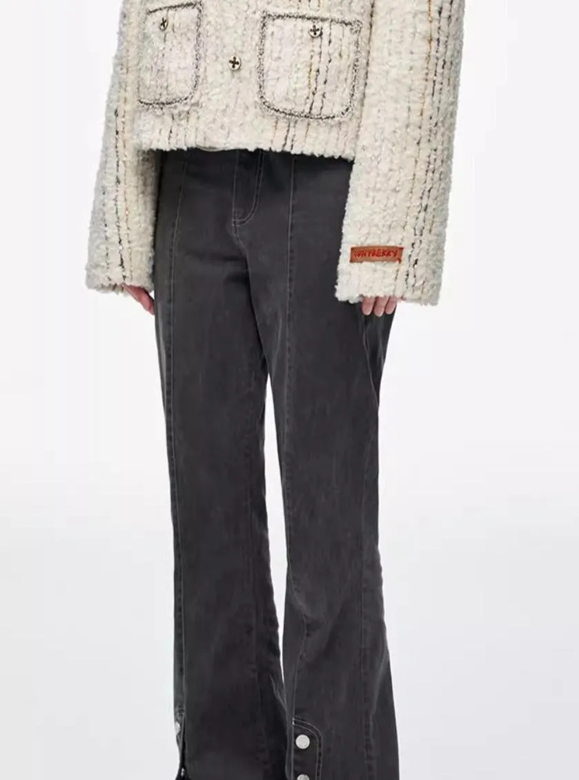 Denim Vintage Slightly Flared Pants
