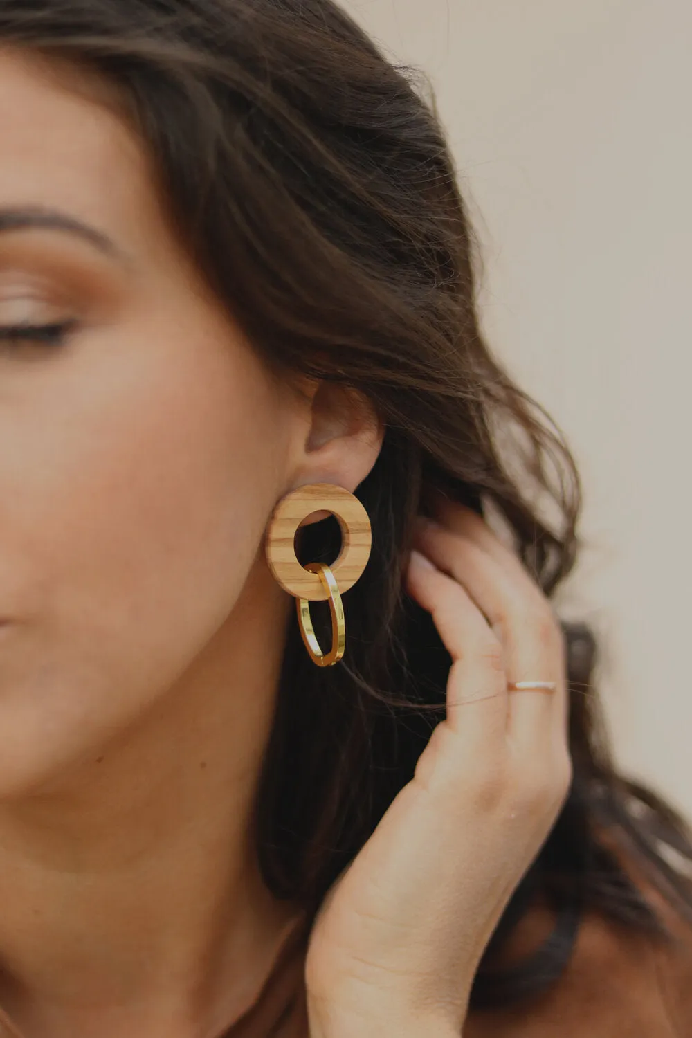 Double Hollow Circle Studs