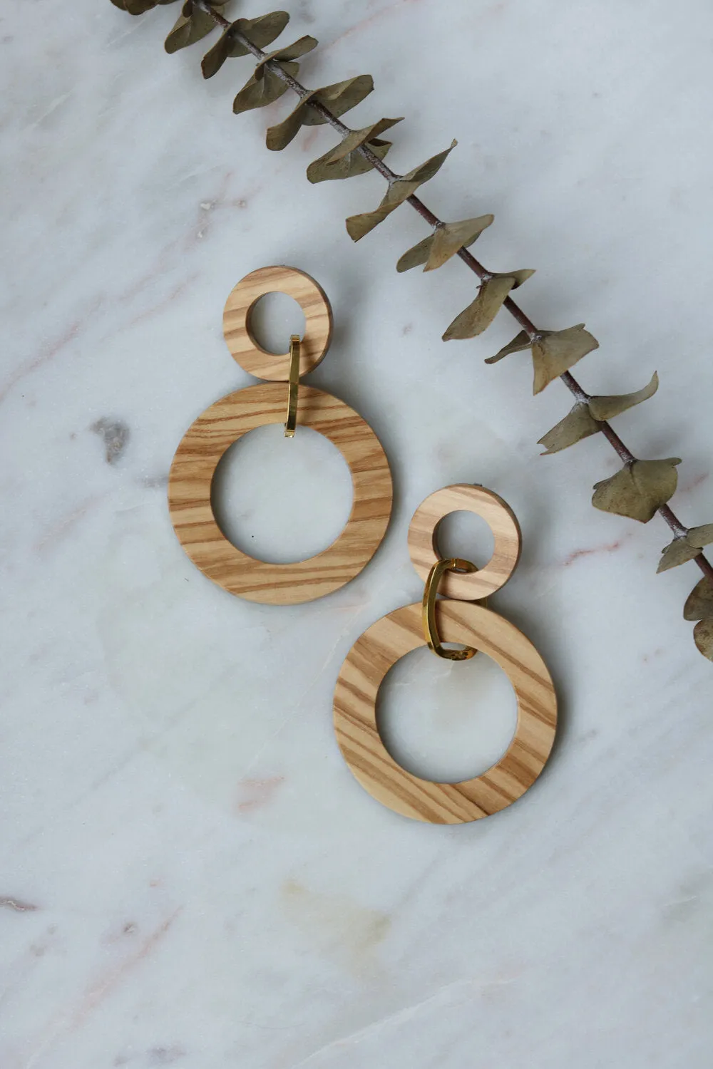 Double Hollow Circle Studs