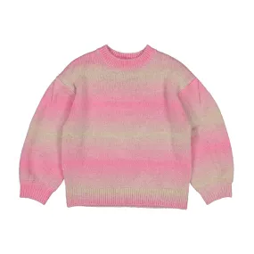 Girls Camellia Stripe Sweater