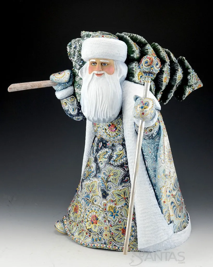 Iridescent Father Frost with Christmas Tree