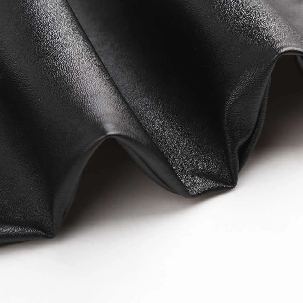 Men's Leather Pants Summer Men's Thin Casual Pants Loose Elastic PU Leather Pants
