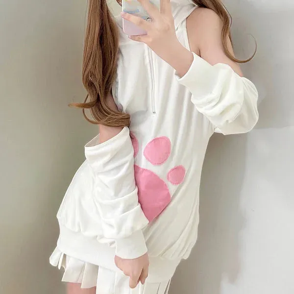 Pink Cat Claw Hoodie AD21062