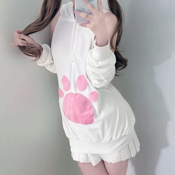 Pink Cat Claw Hoodie AD21062