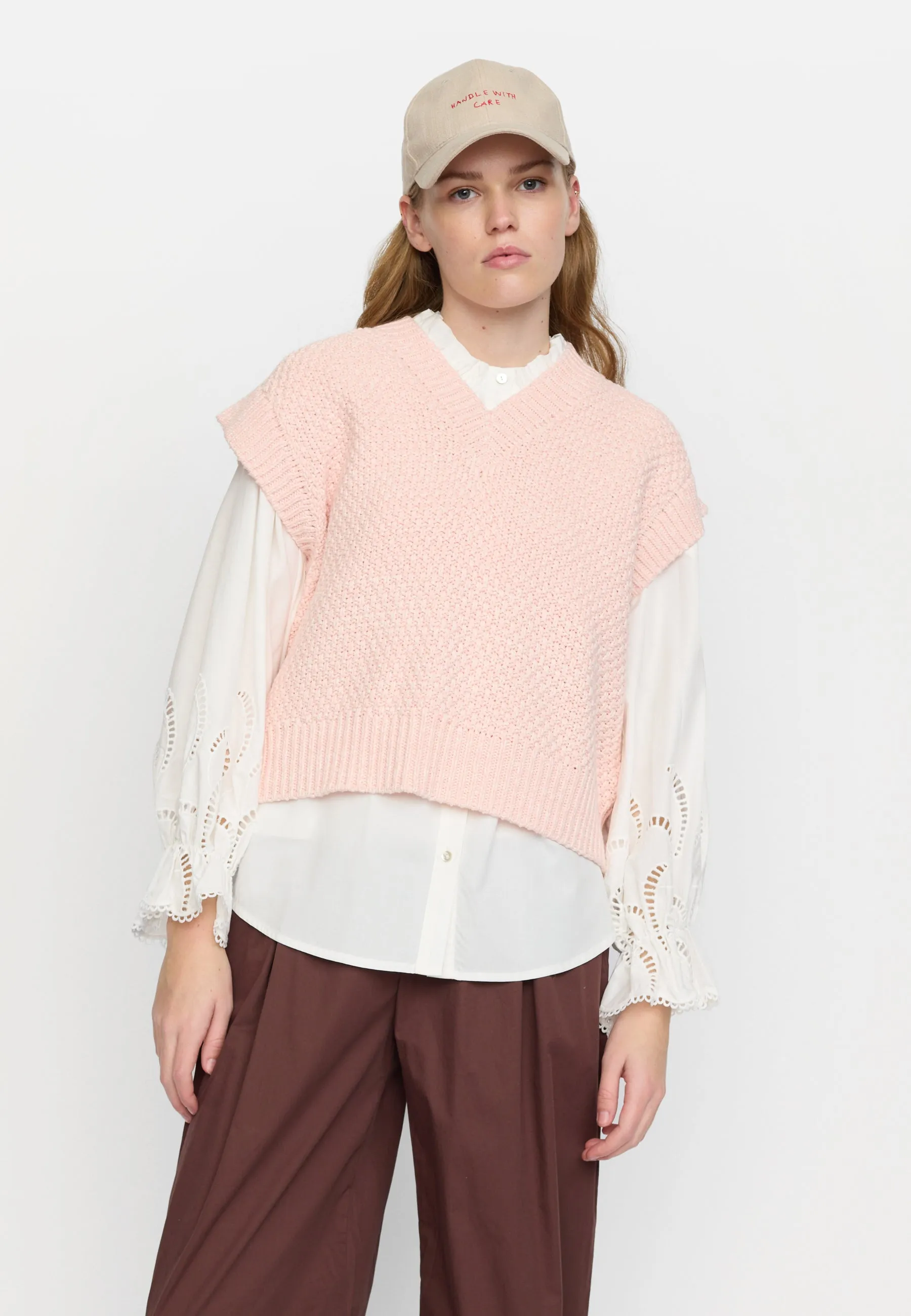 SRManon Vest knit - Hushed Violet
