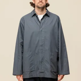 Still by Hand - Garment Dyed Half Coat - Teal Blue