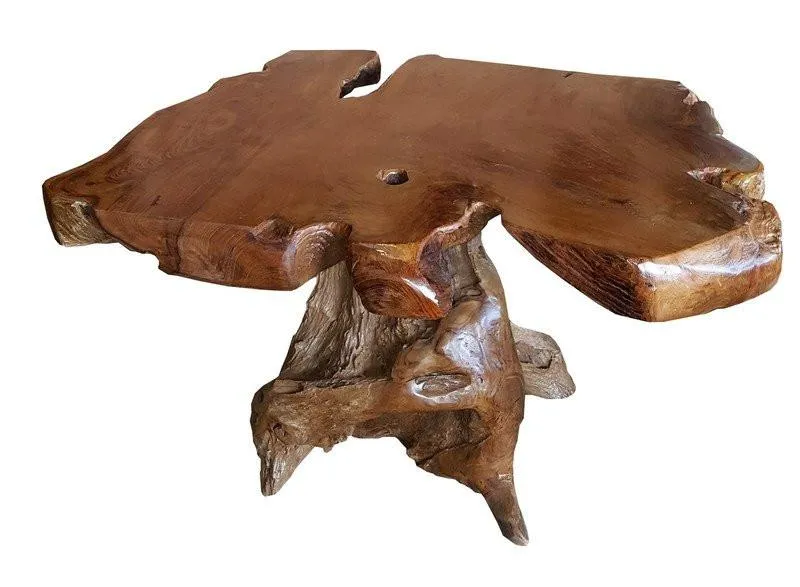Teak Wood Slab Coffee Table