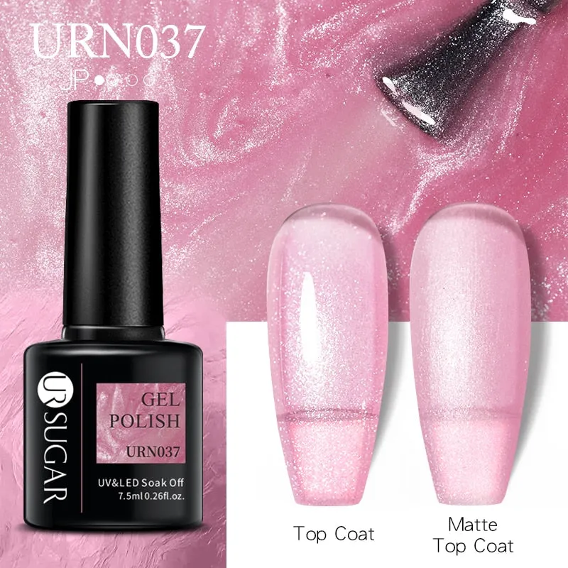 Wenkouban  Glitter Nail Gel Polish Color Glitter Sequins Shiny Gel Long Lasting Base Top Nail Art Varnish