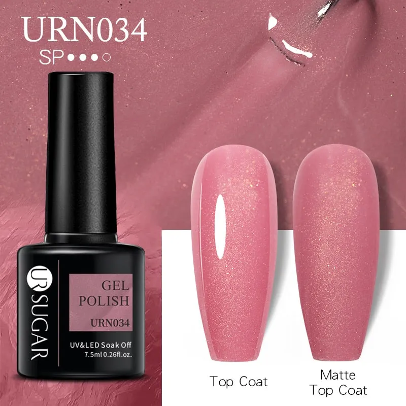 Wenkouban  Glitter Nail Gel Polish Color Glitter Sequins Shiny Gel Long Lasting Base Top Nail Art Varnish