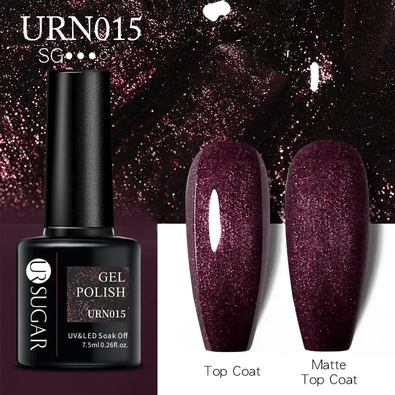Wenkouban  Glitter Nail Gel Polish Color Glitter Sequins Shiny Gel Long Lasting Base Top Nail Art Varnish