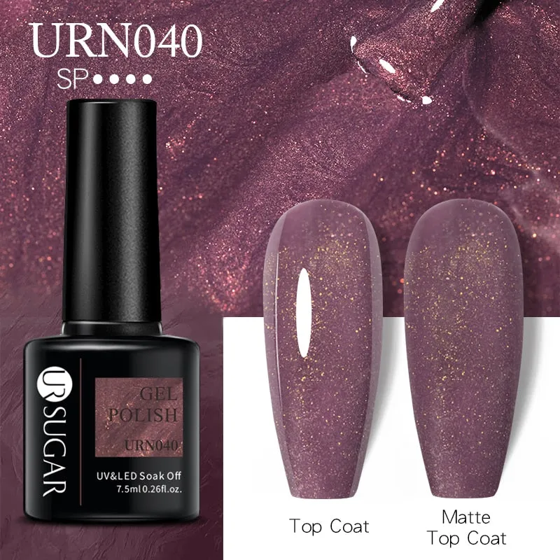 Wenkouban  Glitter Nail Gel Polish Color Glitter Sequins Shiny Gel Long Lasting Base Top Nail Art Varnish